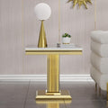 Henf 23in Square End Table Faux Marble End Table by Henf