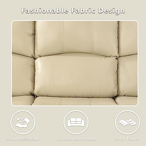Leather Recliner Chair for Living Room Furniture Set, Wall Hugger Single - Image 5