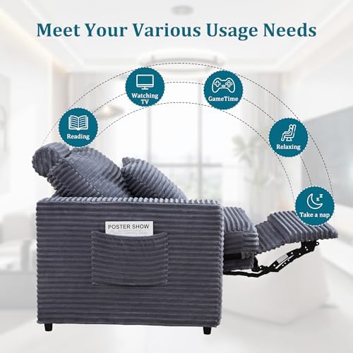 ORRD Modern Armless Power Recliner Sofa Seat - Image 4