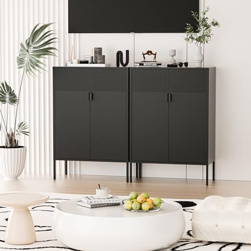 Washsemba 2 Mesh Door Metal Storage Cabinet - Image 5