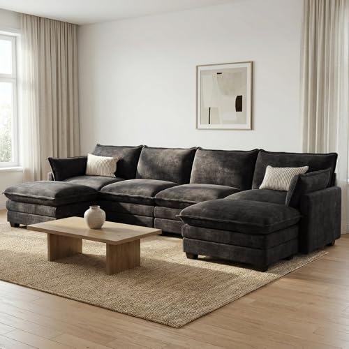 Modular Sectional Couch for Living Room, U Shaped Comfy Sofa by Unknown