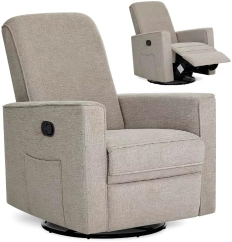 Evolur Raleigh Plus Nursery Glider Recliner, Warm Sand by Evolur