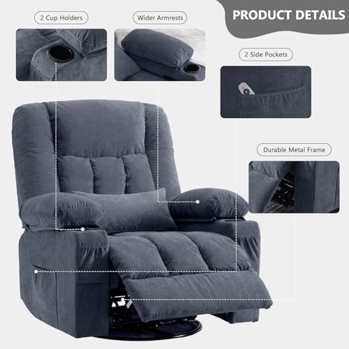 Swivel Rocker Recliner Chair - Image 5