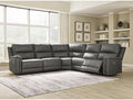 Signature Design by Ashley Burnley 5-Piece Power Reclining Sectional by Unknown