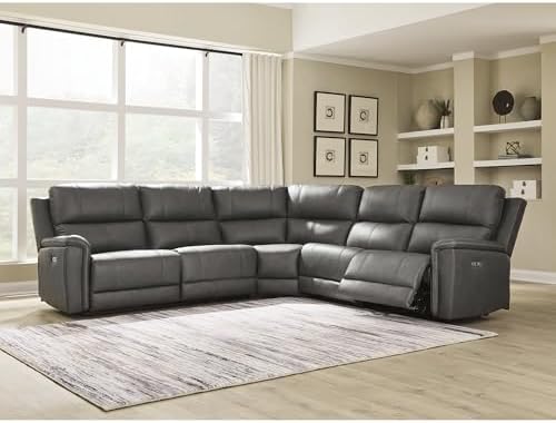 Signature Design by Ashley Burnley 5-Piece Power Reclining Sectional by Unknown