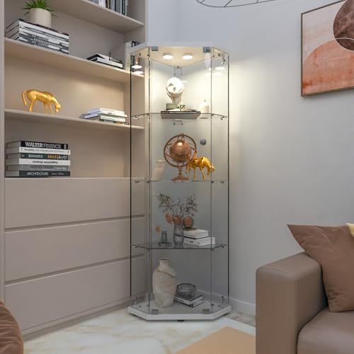 LFT HUIMEI2Y 4-Tier Glass Corner Cabinet - Image 3