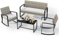 Ahomly 4 Piece Outdoor Furniture Set by Ahomly