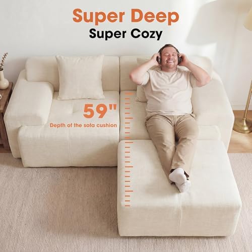 84" Modular Loveseat Couch - Image 2