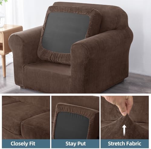 Luxury Velvet Sofa Covers for 1 Cushion Couch - Image 5