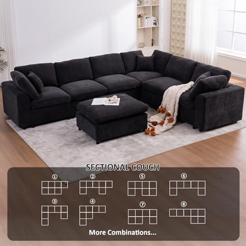 Cloud Couch Sectional for Living Room, Oversized Modular Sofa - Image 3
