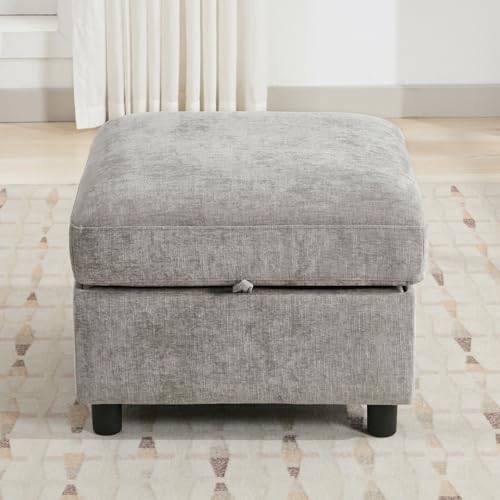 WUTUTUEE 25”Square Storage Ottoman Module by WUTUTUEE