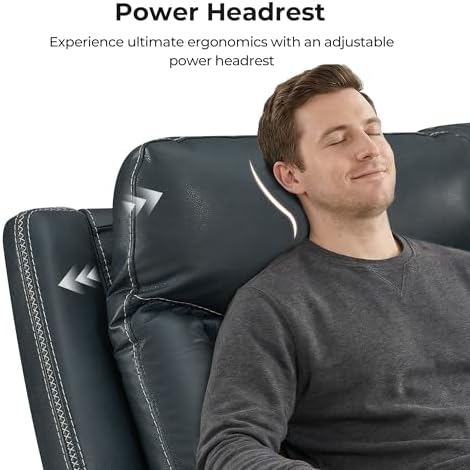 CHITA 3 Seater Genuine Leather Power Reclining Sofa, Zero Gravity - Image 4