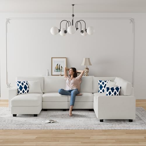 Legend Vansen Oversized Modular Sectional Sofa, U/L‑Shaped Reversible Couch - Image 2