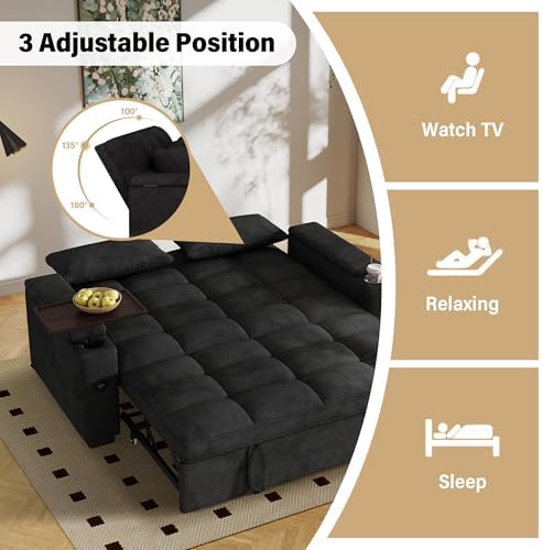 65'' Sleeper Sofa Pull Out Couches - Image 6