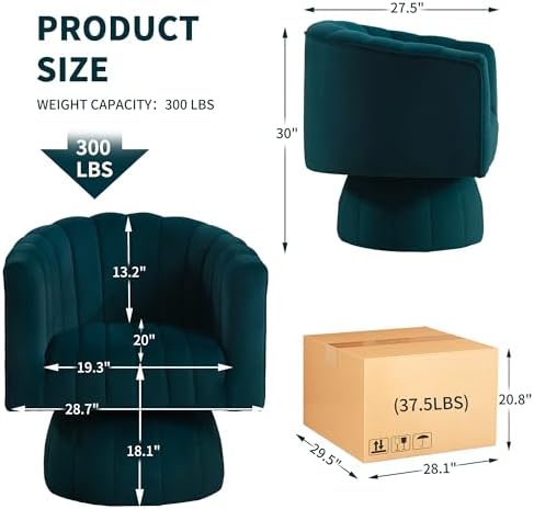 Swivel Accent Barrel Chair - Image 2