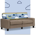 Serta Palisades 73" Track Arm Sofa, Easy Care Polyester, Soft Pillow Back by Serta