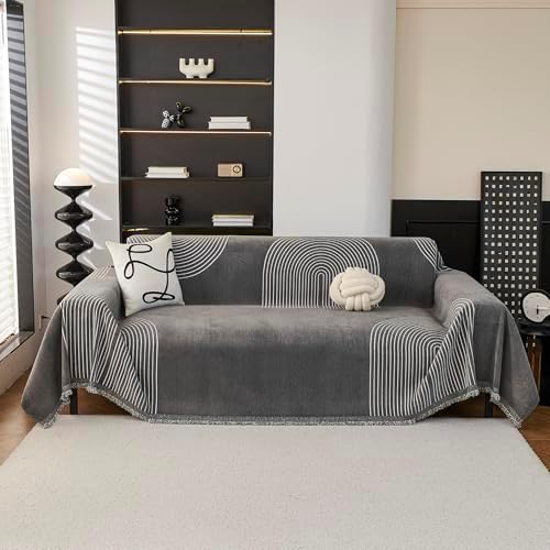 MEETSKY Couch Cover Sofa Cover Washable, Chenille Sofa Covers - Image 2