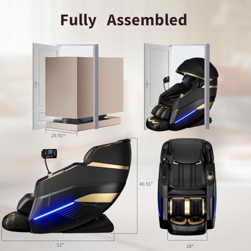 Massage Chair Full Body, Zero Gravity 3D SL-Track Shiatsu Massage Recliner - Image 2