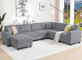 127" Modular Sectional Couch by Enjoyacomfortablehomelife