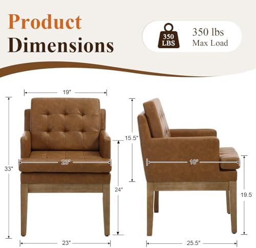Upholstered Tufted Dining Chairs - Image 2