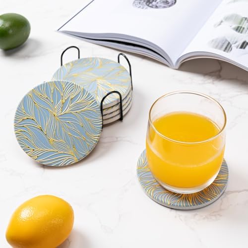 6Pcs Absorbent Coasters Set - Image 6