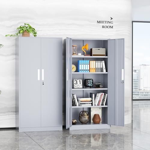SUNCROWN 72" Metal Storage Cabinet - Image 2