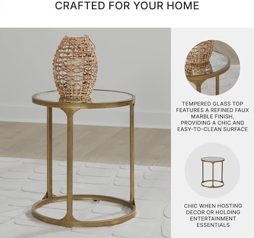 Signature Design by Ashley Korajane Round End Table, 20 Inch - Image 5