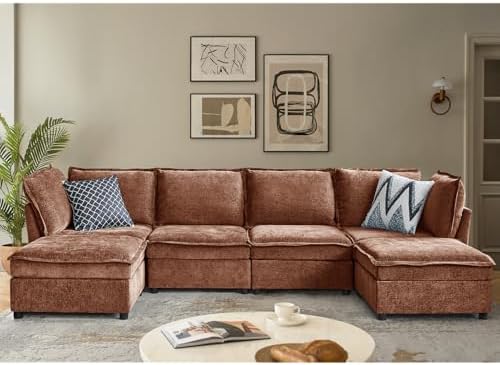 HULALA HOME Modular Sectional 6 Seater Sofa by HULALAHOME