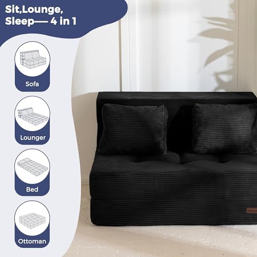 MAXYOYO Convertible Sofa Bed, Fold Out Sofa Couch - Image 4