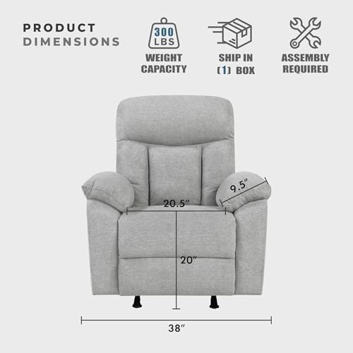 Lexicon Manual Rocker Recliner Chair - Image 5