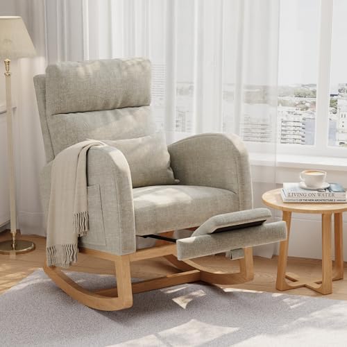 GarveeHome Rocking Chair, Nursery Glider Chair by GarveeHome