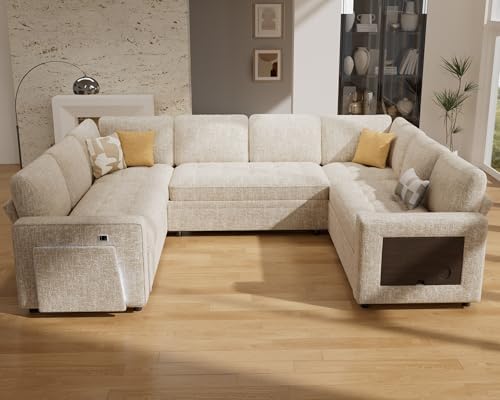 Vipbear 8 Seat U Shaped Modular Sectional Sleeper Sofa - Image 2