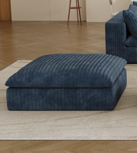 MAKIAAP Modular Sectional Sofa, Boneless Ottoman Deep Seat Couch, Soft Corduroy - Image 4