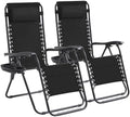 Zero Gravity Chair Set of 2 Oversized Folding Recliner, Padded Anti Gravity by Unknown