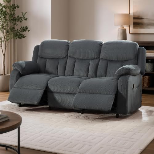 3 Seater Power Reclining Sofa, Electric Recliner Couch by FORTEVAHome