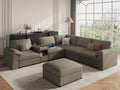 EASE MOOSE Oversized Modular Sectional Sofas, Modular Couch, Light Grey by EASEMOOSE