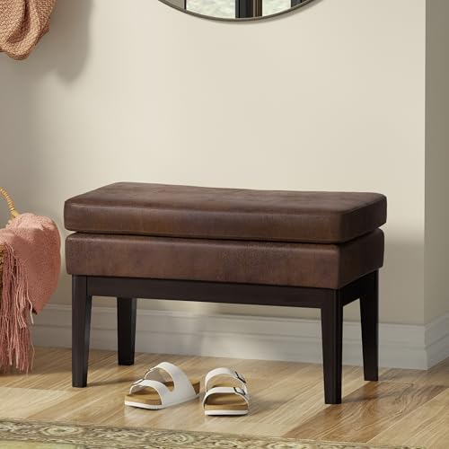 SIMPLIHOME Carlson Small Ottoman Bench - Image 2