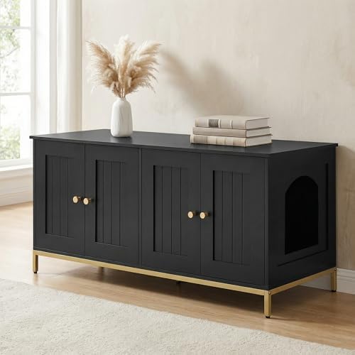 Homhedy 47.2" L Cat Litter Box Enclosure - Image 5