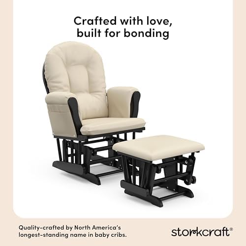 Storkcraft Premium Hoop Glider & Ottoman - Image 3