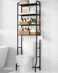 Kitsure Over Toilet Storage Rack, 74.2" H Space-Saving, Holder & Hooks by Kitsure