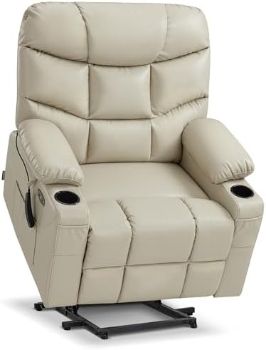 MCombo Power Lift Recliner for Elderly, Leather R7289 by MCombo