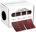 Emery Cloth Roll, 4 Grits 1'' x 19.7' Sand Paper Roll by HL-YMXQ