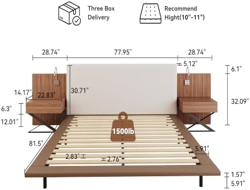 King Size Floating Bed Frame - Image 2