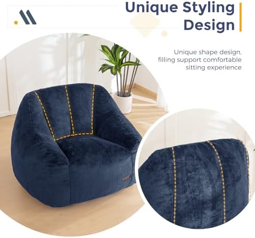 MAXYOYO Bean Bag Chair, Comfy Bean Bag Sofa - Image 5