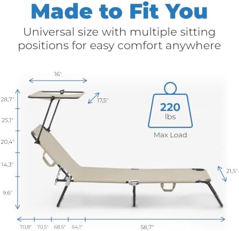 Folding Outdoor Set of 2 Lounge Chairs - Image 2