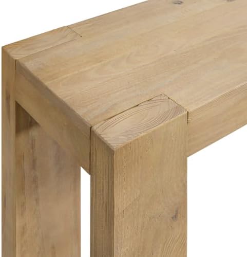 Alaterre Classic Solid Wood Entryway Console Table, Light Oak, 56 Inch - Image 7