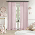 Light Pink Linen Pinch Pleat Curtains 102 Inch Length 2 Panels Set 40x102 by TWODRAPES