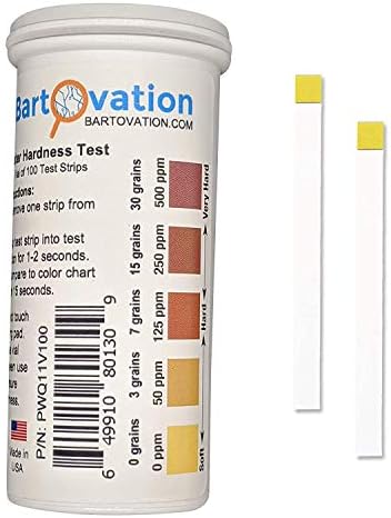 Bartovation Total Water Hardness Test Strips, 0-500 ppm by Bartovation