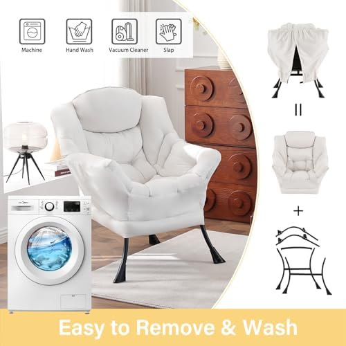 Lazy Chair, Comfy Reading Accent Chair - Image 5