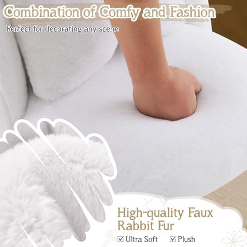 VINGLI Fluffy Girls Vanity Chair - Image 3
